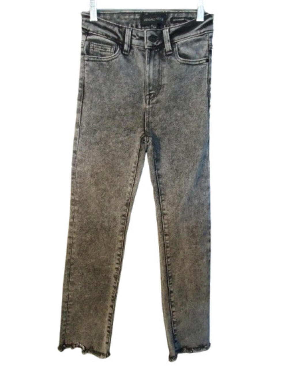 Kendall + Kylie The Icon High Rise Straight Gray/Blk Jeans Womens Size 0/24